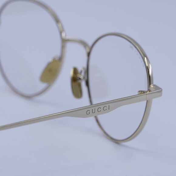 Gucci GG0337S 001 Sunglasses Gold Round Frame - Picture 5 of 10